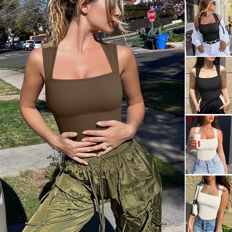 🔥Sleeveless  Tank Tops Bodysuits