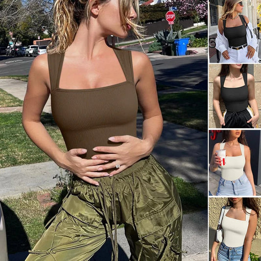 🔥Sleeveless  Tank Tops Bodysuits